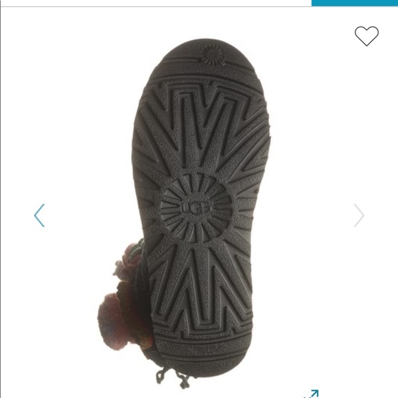 UGG | Black Crochet Boots With Flower Appliqués 7 - Picture 5 of 8